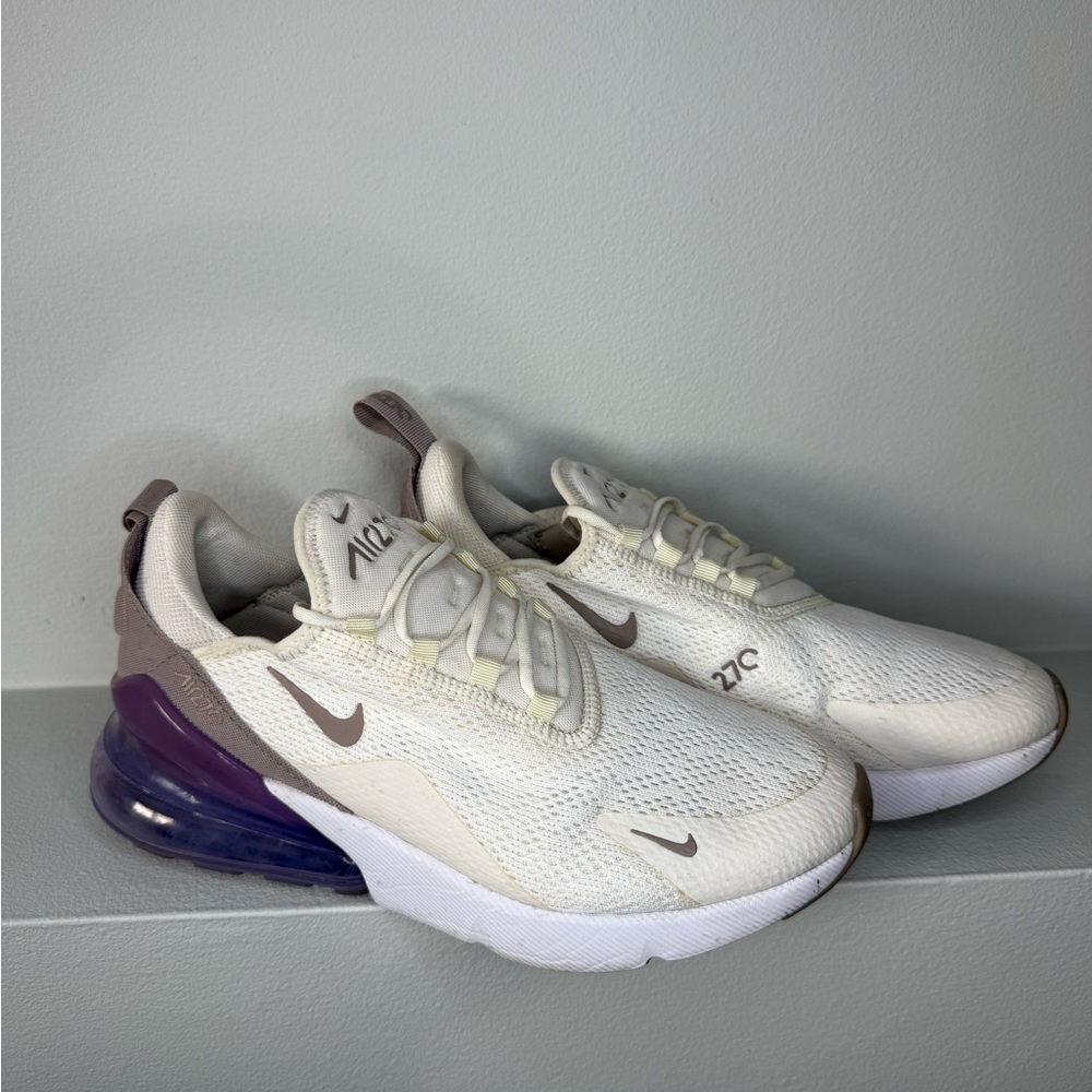 Nike Air Max 270 Sail Lilac - White and Purple Sneakers